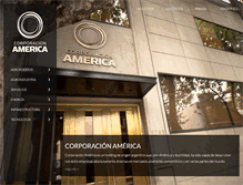 Tablet Screenshot of corporacionamerica.com
